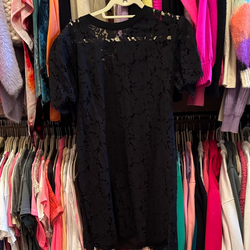 Generation Love Black Lace Mini Dress